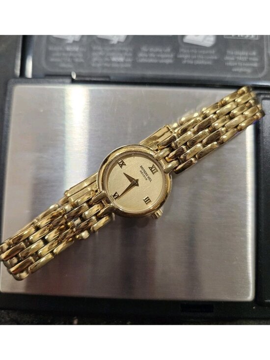 RAYMOND WEIL Vintage Ladies watch RARE 18K electroplated gold EUC 2012 Tango main image 14